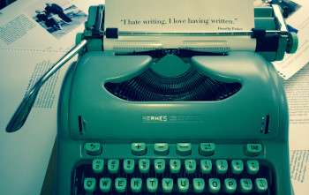typewriter parker quote
